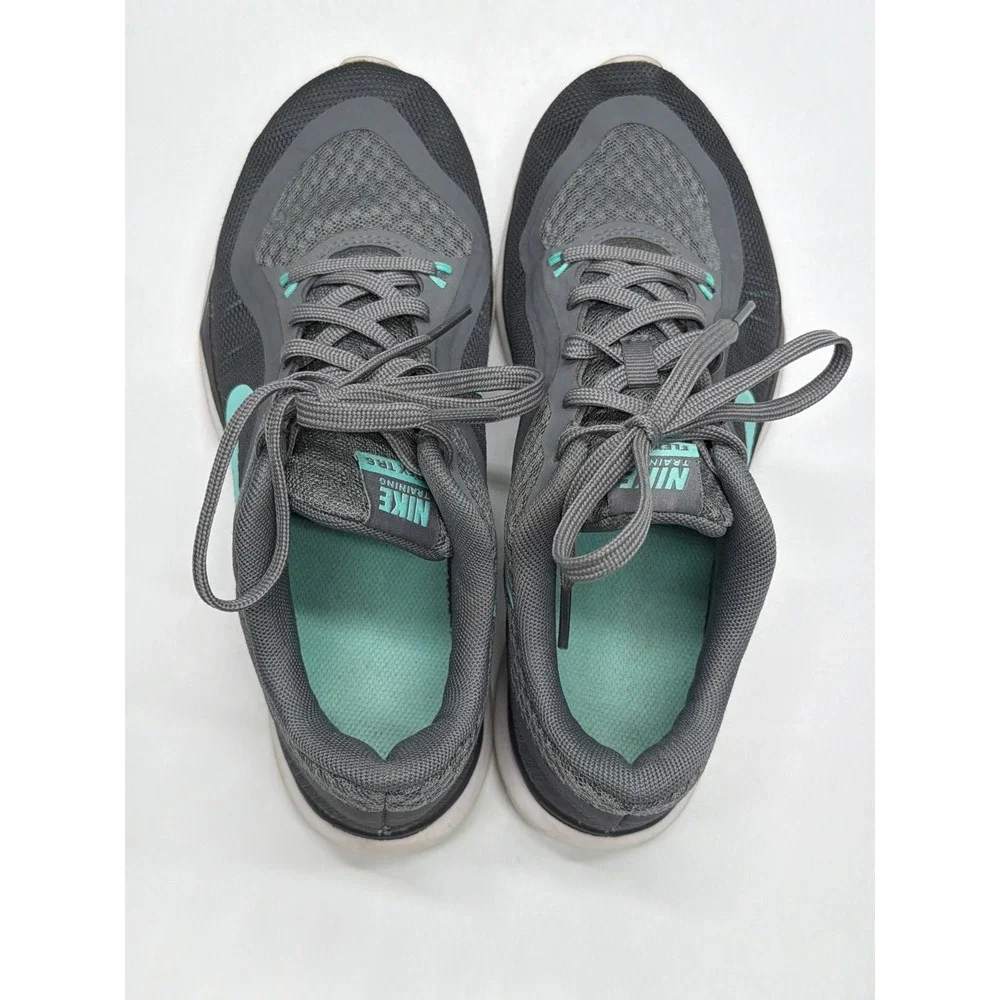 Nike Flex TR 8 Women's Training Shoes Grey Teal Athletic‎ Sneakers Size 5.5